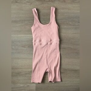 Basin + Range Pink Sleeveless Athleisure Jumpsuit
